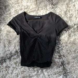 Brandy Melville poka dot top. NWOT